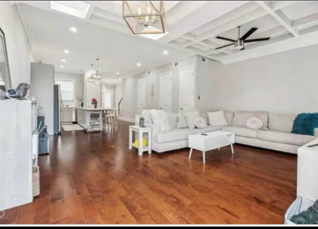 Great Room with coffered ceilings - 3535 Delachaise St