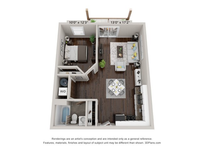 Plano de planta - Ironwood Apartments