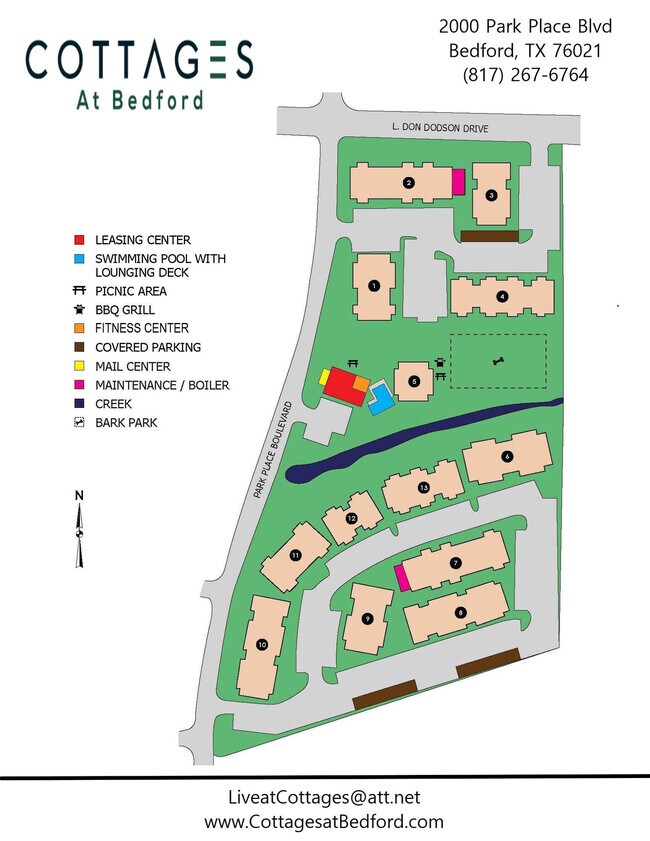 Cottages at Bedford Apartments 2000 Park Place Blvd Bedford, TX