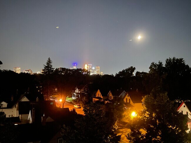 Night time view of downtown - 1701 Madison St NE
