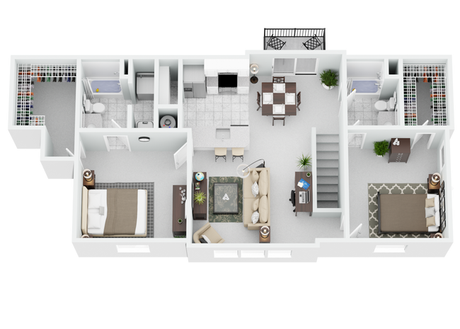 2 Bed 2 Bath + $150 Attached Garage (Fireplace ...