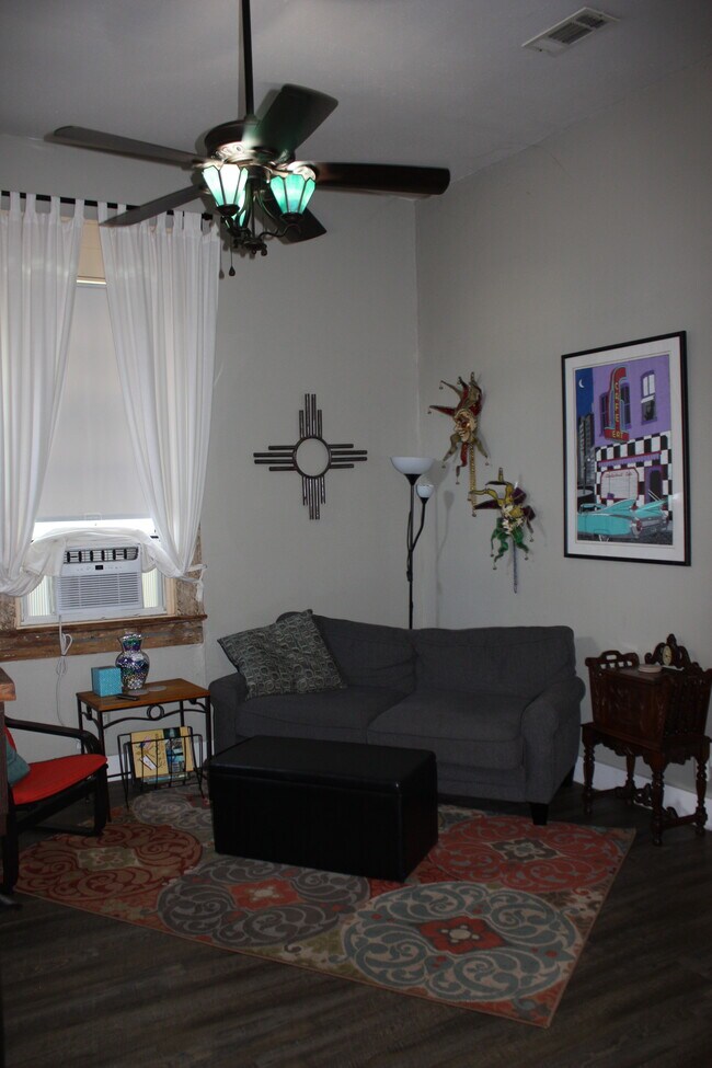 Open Concept Living Area with high ceilings - 4516 Saint Claude Ave