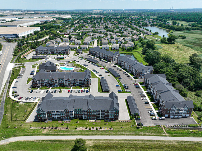 Vista aérea de Village Place - Village Place Apartments