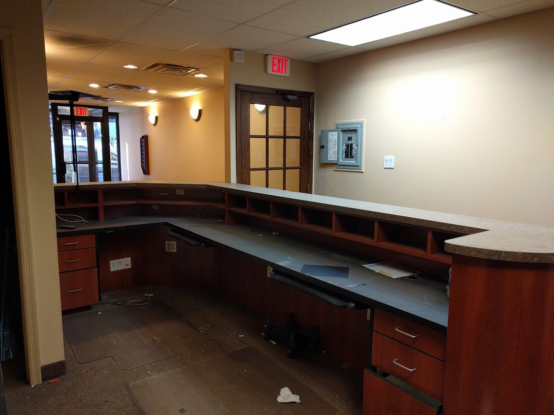 Office reception area (facing outside) - 649 Grand Street