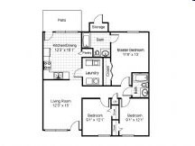3 habitaciones/2 baños - Bethel Park Apartments