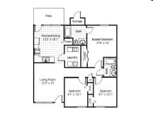 3BR/2BA - Bethel Park Apartments