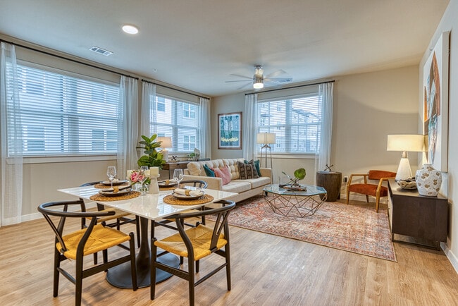 Cozy and Elegant Dining Room at The Hightone Denton, TX - The Hightone Apartments