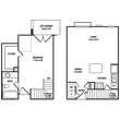 Dual Level 1x1 798 SF