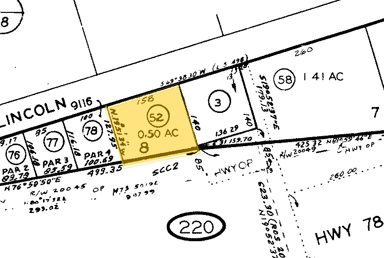 Mapa de la parcela - Escondido Villas