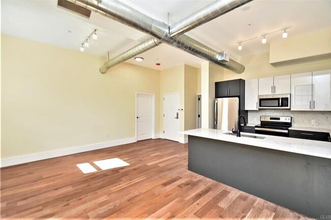 2BR 1BA Living Room - Riverview Lofts