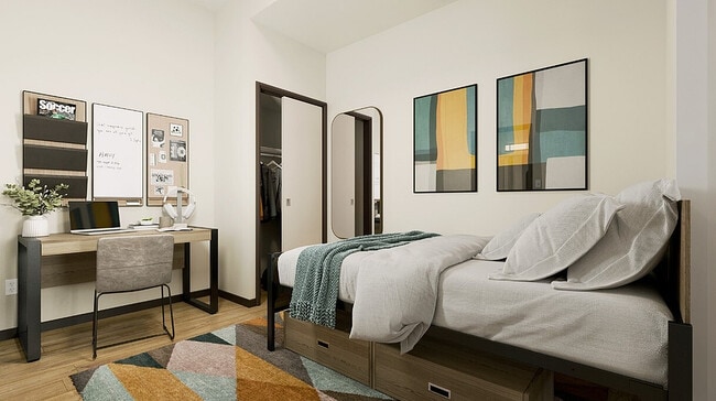 Private Bedroom - The Els - Student Living Apartments