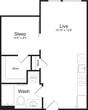 Open 1 Bedroom F