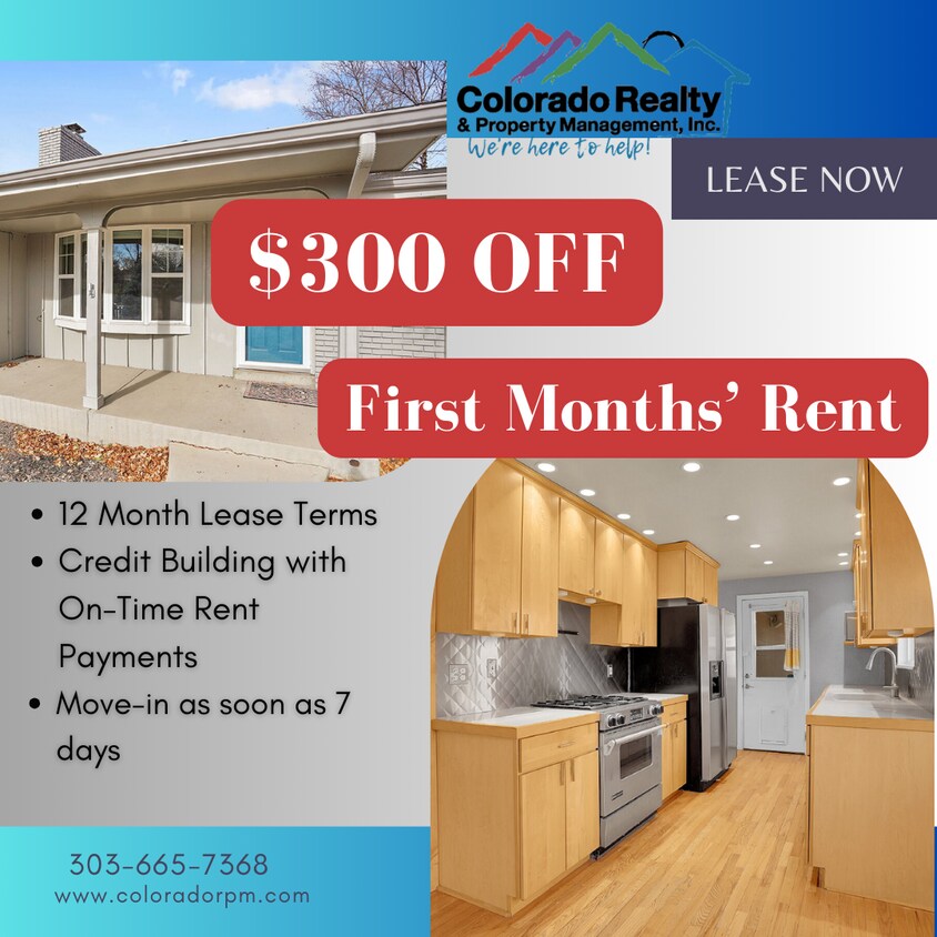 Primary Photo - $2,895.00 - $300 OFF First Months' Rent - 5 Bedrooms, 2 Bathrooms, Single Family Home in Broomfie...