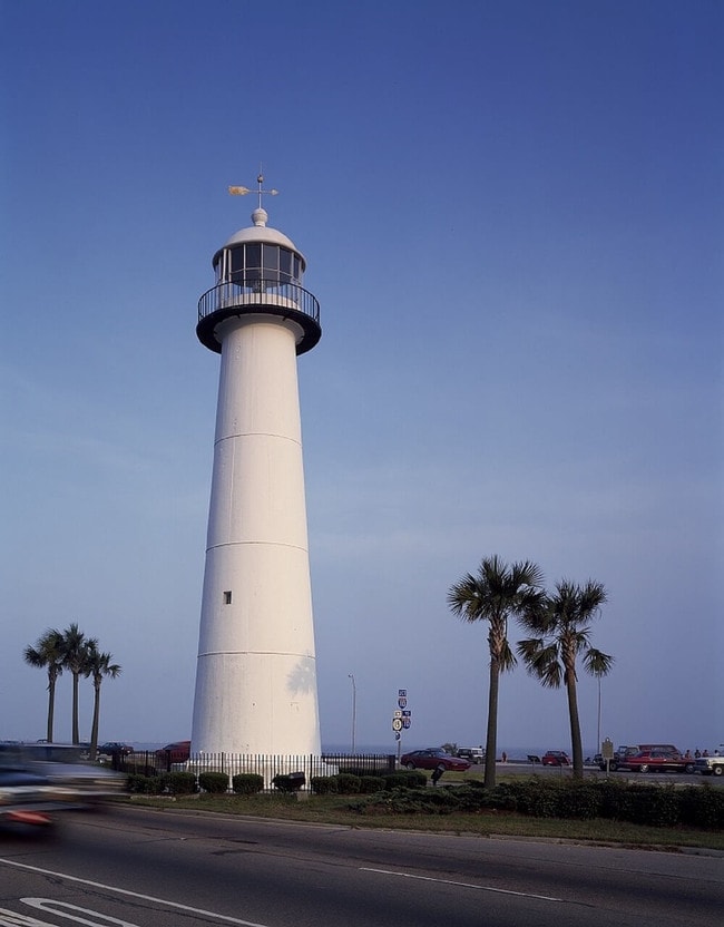 The Biloxi Lighthouse is a National Historic Landmark