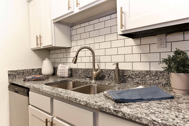 Kitchen + Backsplash and Granite Counters - Emerson at Harding