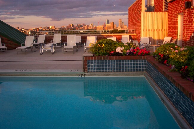 Rooftop pool and patio - 15 North Beacon St