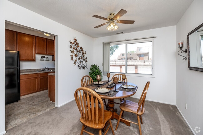 3BR, 2BA - 1,360-1,470SF - Dining Room - Normandy Terrace Apartments