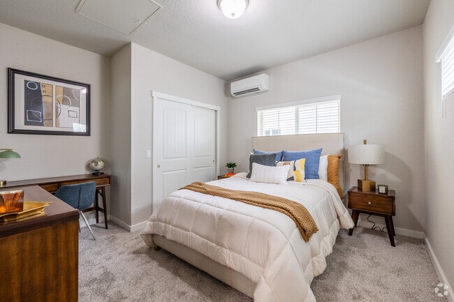 1BR, 1BA - 678SF - Bedroom - Cottages at Abbott Station