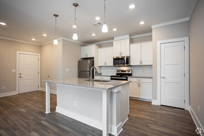 3BR, 2BA Claxton - 1.570SF - Cocina - Main Street Lofts | Luxury Apartments