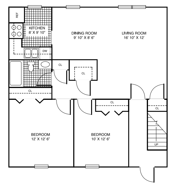 2BR/2BA - Timberhaven Apartments