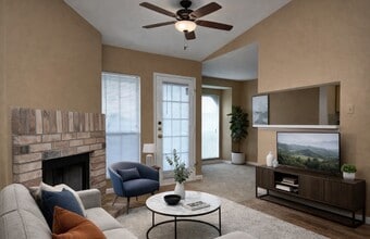 1BR, 1BA_560sqft Livingroom - The Point at Windmill Lakes