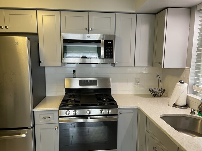 Kitchen w/ quartz countertop - 205 Abington Ave