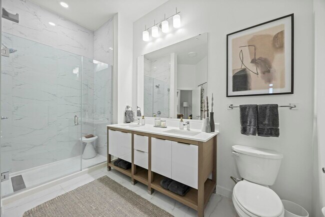 The bathroom of The Win Column - One Rangers Way