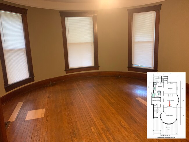 Living Space 1: Front of the House - 408 W Healey St