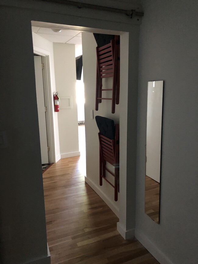 Hallway leading from bedroom back to main living area - 12 Boynton Street