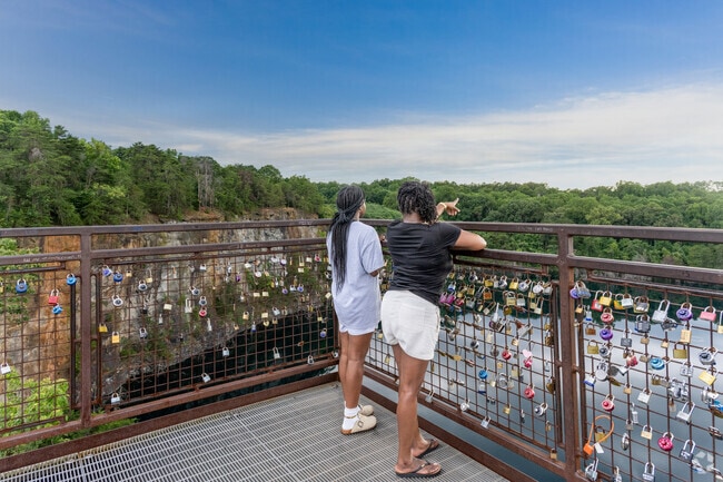 You can visit the overlook at the Quarry at Grant Park.