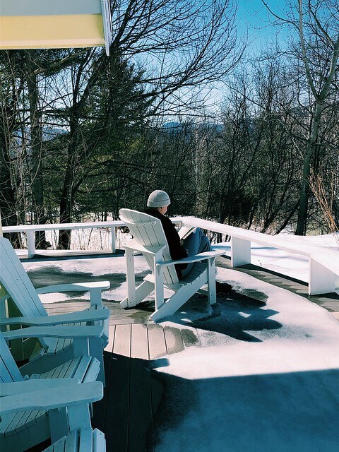 Winter on the deck - 292 Switchback Way