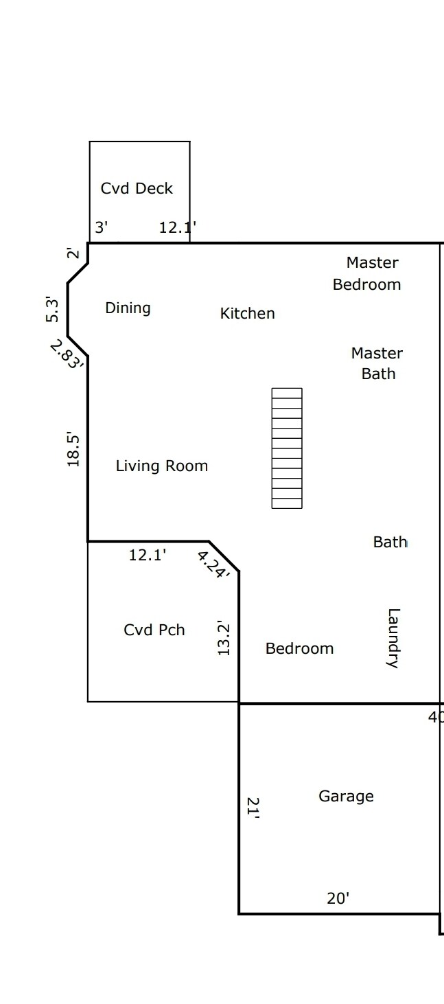 Upstairs layout - 2212 E Quivira Cir