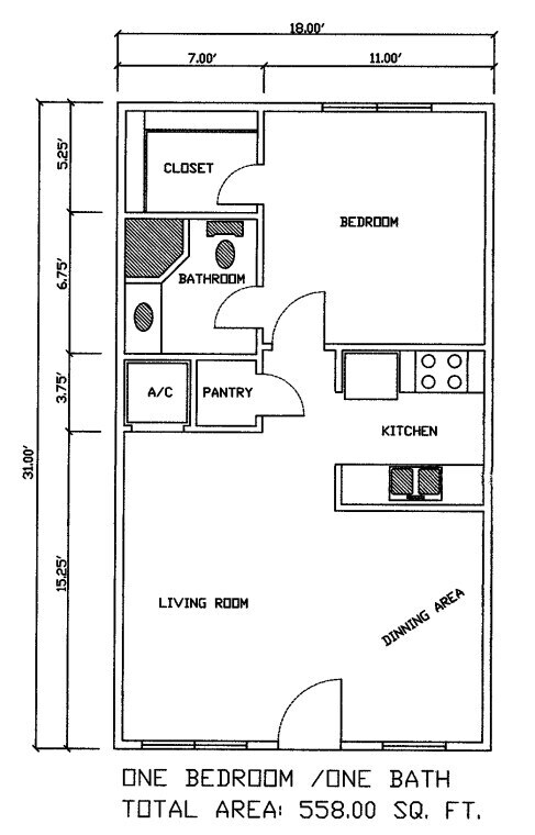 Floorplan - Royal Garden Apartments