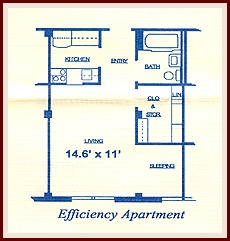 Floorplan - College Arms Towers - Senior Community +62