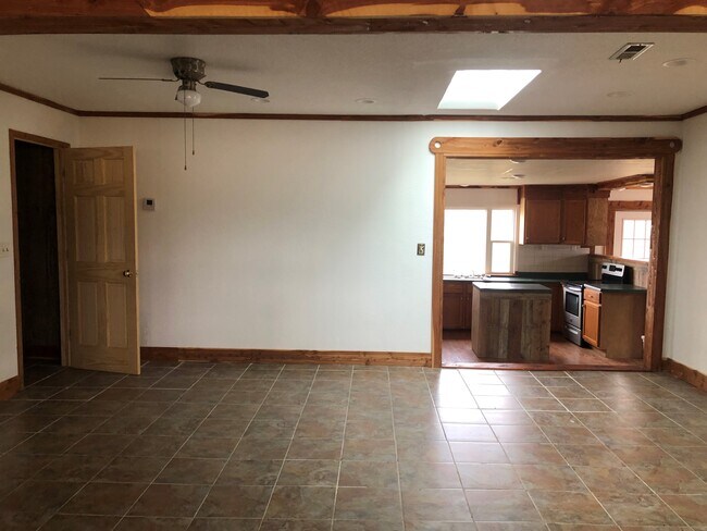 dining area and kitchen viewed from living room - 33401 Highway 32