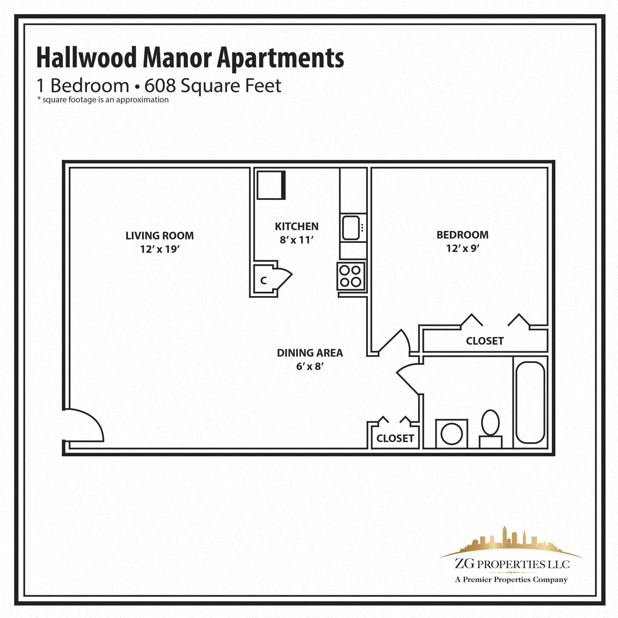 Hallwood Manor Apartments – 1 Bedroom