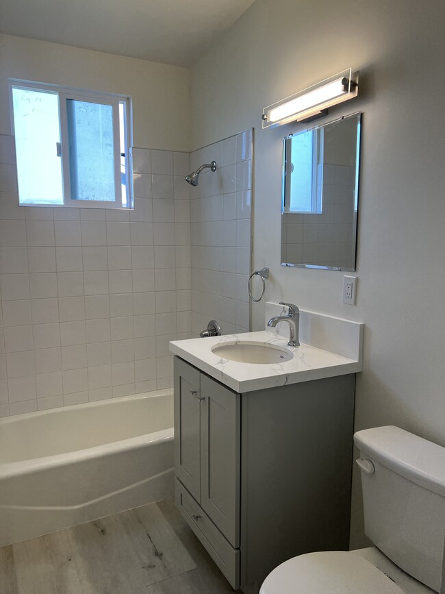 Remodeled bathroom with new pipes - 2123 242nd St