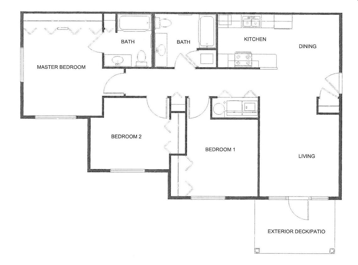 3HAB/2BA - Peak Apartments (Income Based)