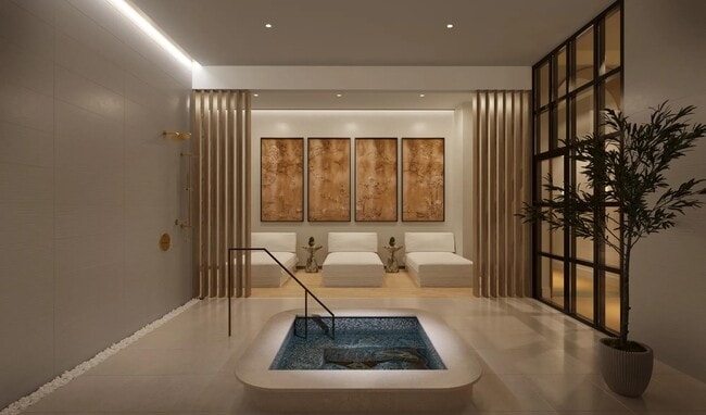 Modera Nations offers a spa featuring two saunas and a cold plunge. - Modera Nations Apartments