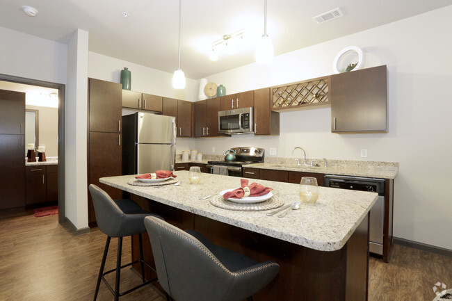 Stunning Kitchen with Stainless Steel Appliances and Granite - Springs At South Elgin