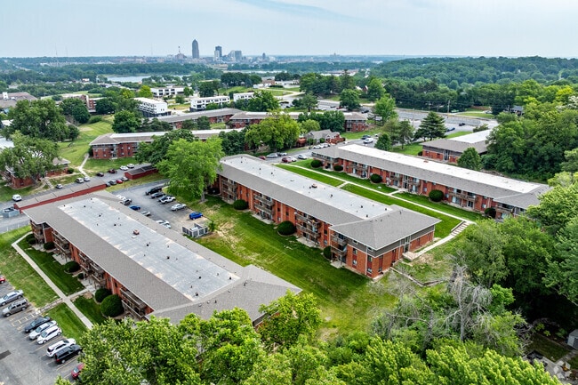Aerial - The Pointe on Fleur Apartments