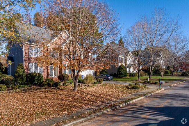 Homes line tree-lined streets in Outer Chapel Hill.
