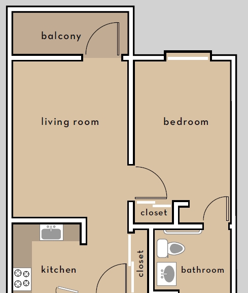 1BR/1BA - Fern Lodge