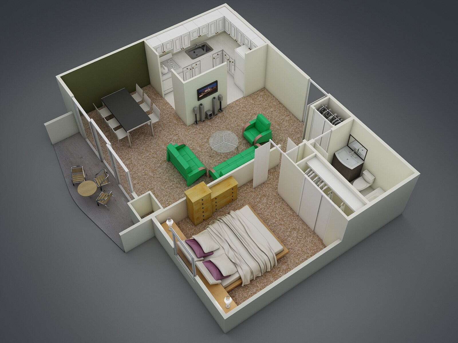 Southgate Towers – One Bedroom Deluxe