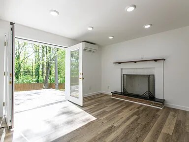 Living room double doors onto patio - 1424 Forest Ridge Rd