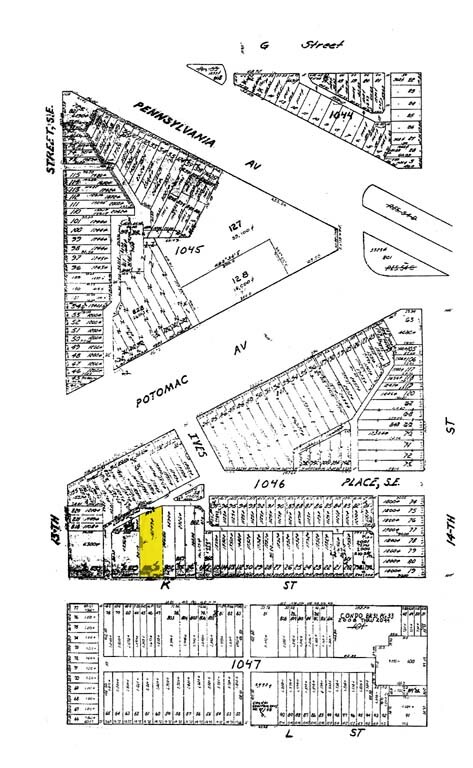 Mapa de la parcela - 1314 K St SE