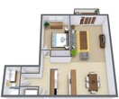 Cedars - One Bedroom Plan 11A