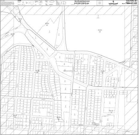 Mapa de la parcela - 307 N Mendenhall St