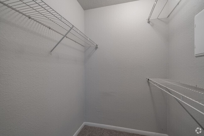 2BR, 2BA - 892SF - Primary Closet - The Life at Grand Oaks