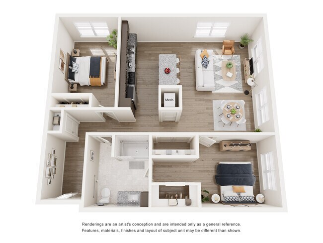 Plano de planta B2 - The Link at Decatur East